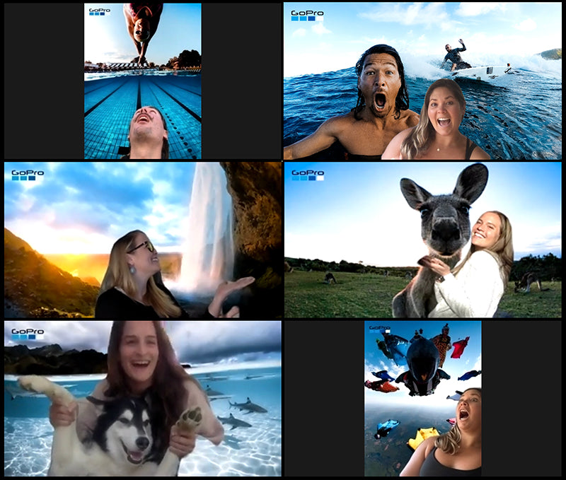 Mejora tus videollamadas con los fondos virtuales de GoPro